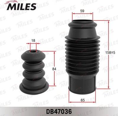 Miles DB47036 - Пылезащитный комплект, амортизатор autodif.ru