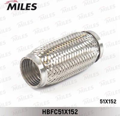 Miles HBFC51X152 - Труба гофрированная (гофра) металлорукавом 51X152 HBFC51X152 autodif.ru