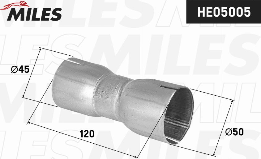 Miles HE05005 - Монтажный комплект, катализатор autodif.ru