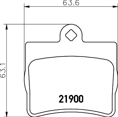 Mintex MDB1858 - Тормозные колодки, дисковые, комплект autodif.ru