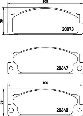 Mintex MDB2518 - Тормозные колодки, дисковые, комплект autodif.ru