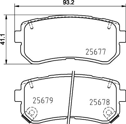 Mintex MDB3380 - Тормозные колодки, дисковые, комплект autodif.ru