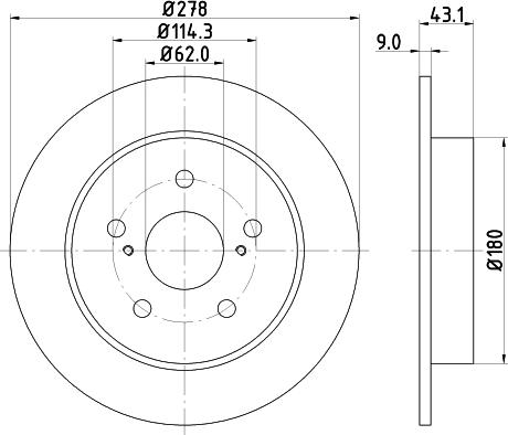 Mintex MDC2181 - Тормозной диск autodif.ru