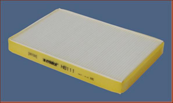MISFAT HB111 - Фильтр воздуха в салоне autodif.ru