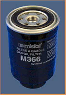 MISFAT M366 - Топливный фильтр autodif.ru