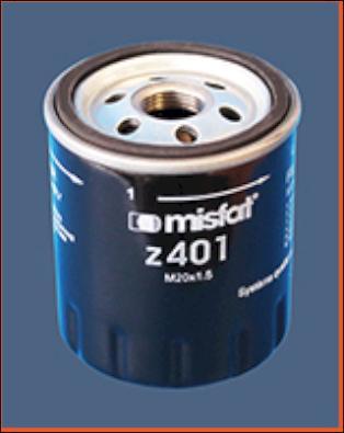 MISFAT Z401 - Масляный фильтр autodif.ru