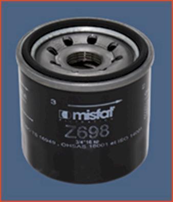 MISFAT Z698 - Масляный фильтр autodif.ru