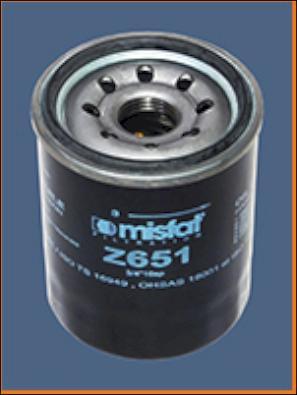 MISFAT Z651 - Масляный фильтр autodif.ru