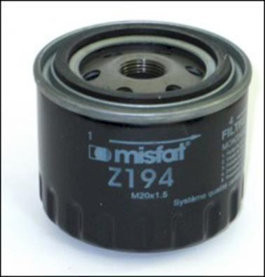 MISFAT Z194 - Масляный фильтр autodif.ru