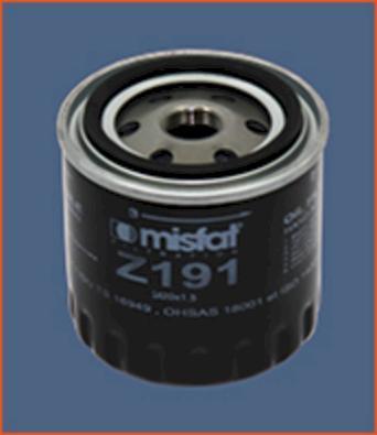 MISFAT Z191 - Масляный фильтр autodif.ru