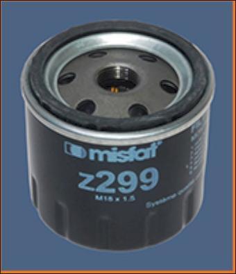 MISFAT Z299 - Масляный фильтр autodif.ru