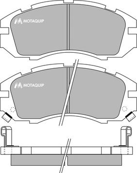 Motaquip LVXL732 - Тормозные колодки, дисковые, комплект autodif.ru