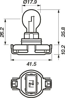 Motaquip VBU12276 - Лампа накаливания, фонарь указателя поворота autodif.ru
