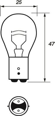 Motaquip VBU380 - Лампа накаливания, фонарь сигнала тормоза autodif.ru