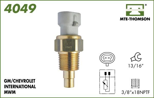 MTE-Thomson 4049 - Датчик, температура охлаждающей жидкости autodif.ru