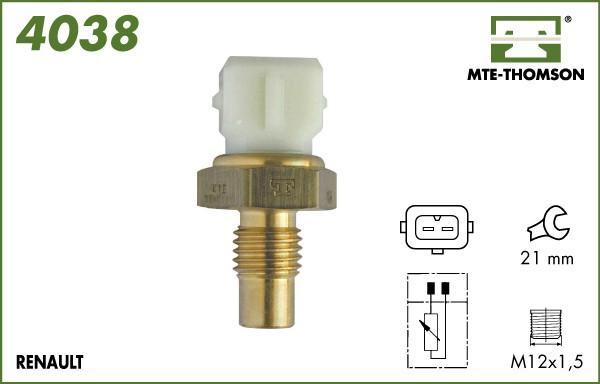 MTE-Thomson 4038 - Датчик, температура охлаждающей жидкости autodif.ru