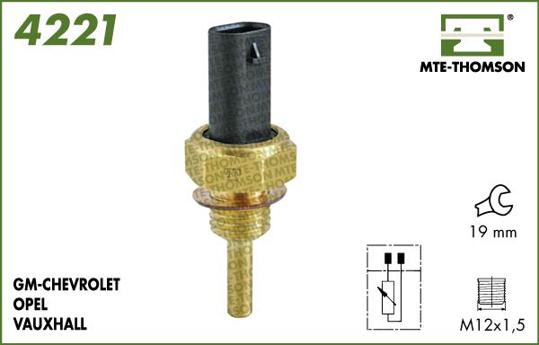 MTE-Thomson 4221 - Датчик, температура охлаждающей жидкости autodif.ru