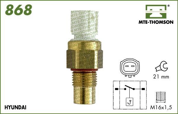 MTE-Thomson 868 - Термовыключатель, вентилятор радиатора / кондиционера autodif.ru
