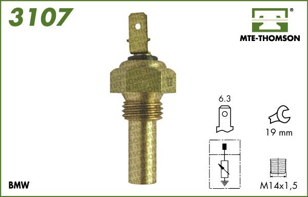 MTE-Thomson 3107 - Датчик, температура охлаждающей жидкости autodif.ru