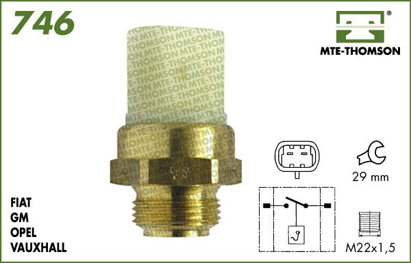 MTE-Thomson 746.97/92 - Термовыключатель, вентилятор радиатора / кондиционера autodif.ru