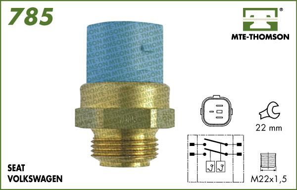 MTE-Thomson 785.90/97 - Термовыключатель, вентилятор радиатора / кондиционера autodif.ru