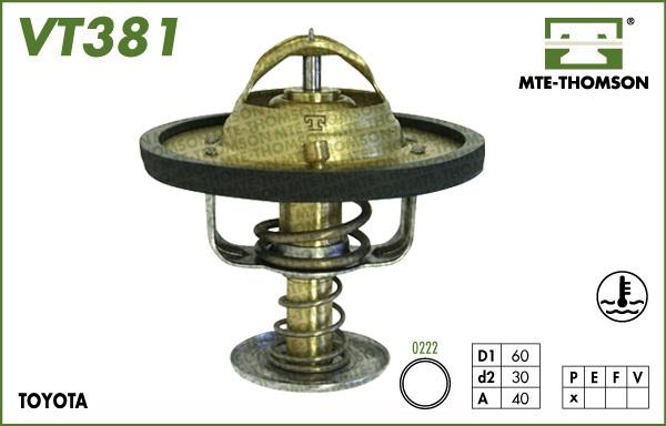 MTE-Thomson VT381.76 - Термостат охлаждающей жидкости / корпус autodif.ru