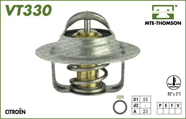 MTE-Thomson VT330.83 - Термостат охлаждающей жидкости / корпус autodif.ru