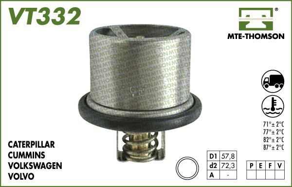 MTE-Thomson VT332.82 - Термостат охлаждающей жидкости / корпус autodif.ru
