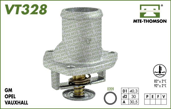 MTE-Thomson VT328.92 - Термостат охлаждающей жидкости / корпус autodif.ru