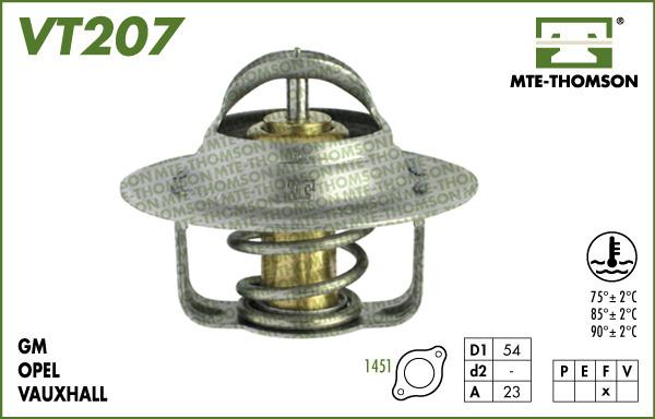 MTE-Thomson VT207.82 - Термостат охлаждающей жидкости / корпус autodif.ru