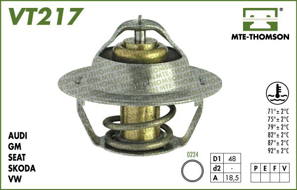 MTE-Thomson VT217.92 - Термостат охлаждающей жидкости / корпус autodif.ru