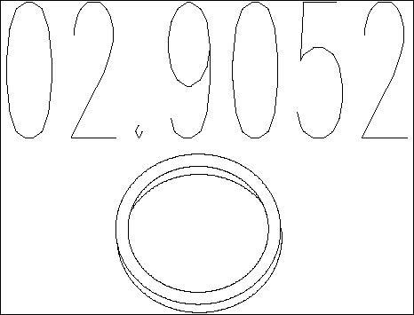 MTS 02.9052 - Уплотнительное кольцо, труба выхлопного газа autodif.ru