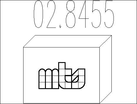 MTS 02.8455 - Монтажный комплект, глушитель autodif.ru