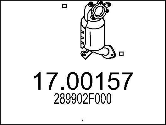 MTS 17.00157 - Сажевый / частичный фильтр, система выхлопа ОГ autodif.ru