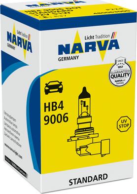 Narva 480063000 - Лампа накаливания, фара дальнего света autodif.ru