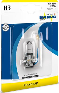 Narva 483214000 - Лампа накаливания, фара с автоматической системой стабилизации autodif.ru
