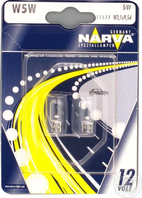 Narva 17177B2 - Лампа, мигающие / габаритные огни autodif.ru