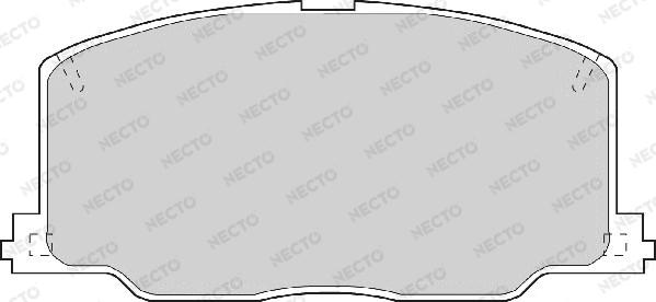 Necto FD6459A - Тормозные колодки, дисковые, комплект autodif.ru