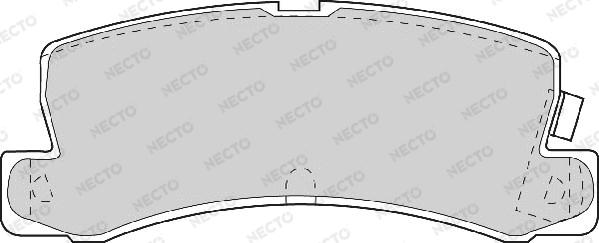 Necto FD6634A - Тормозные колодки, дисковые, комплект autodif.ru