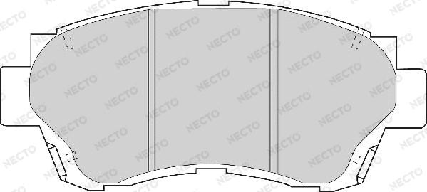 Necto FD6635A - Тормозные колодки, дисковые, комплект autodif.ru