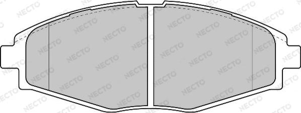 Necto FD6818A - Тормозные колодки, дисковые, комплект autodif.ru