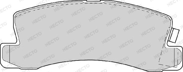 Necto FD6345A - Тормозные колодки, дисковые, комплект autodif.ru