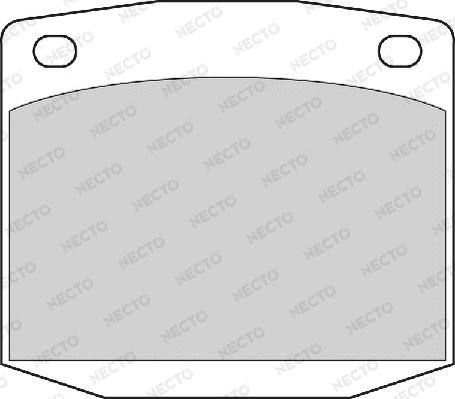 Necto FD6334A - Тормозные колодки, дисковые, комплект autodif.ru