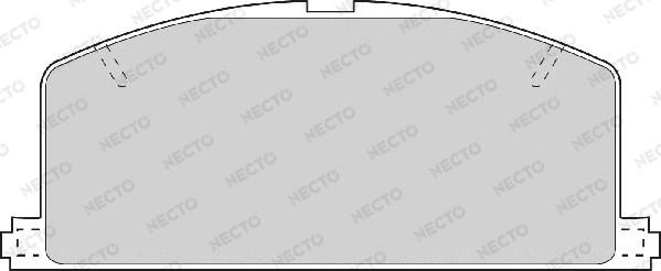 Necto FD6200A - Тормозные колодки, дисковые, комплект autodif.ru