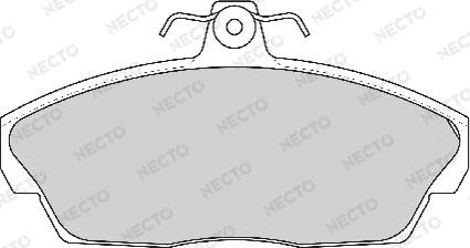 Necto FD6766A - Тормозные колодки, дисковые, комплект autodif.ru