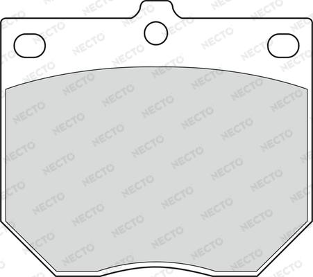 Necto FD805A - Тормозные колодки, дисковые, комплект autodif.ru