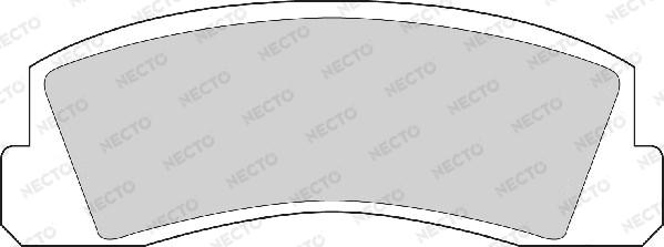 Necto FD825A - Тормозные колодки, дисковые, комплект autodif.ru