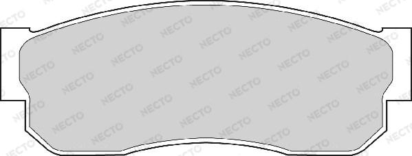 Necto FD875A - Тормозные колодки, дисковые, комплект autodif.ru