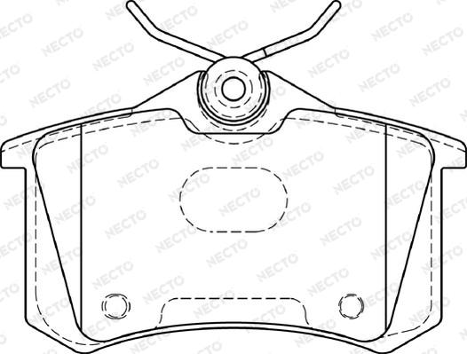 Necto FD7394A - Тормозные колодки, дисковые, комплект autodif.ru