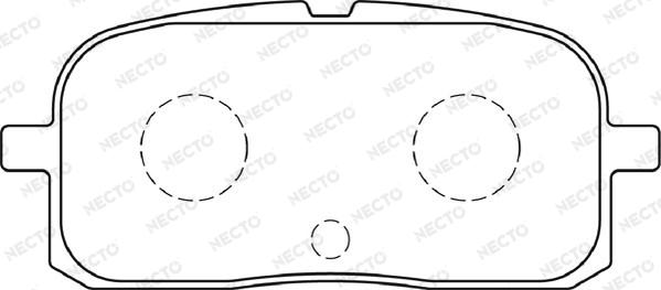 Necto FD7282A - Тормозные колодки, дисковые, комплект autodif.ru